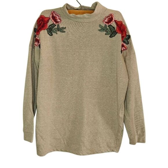 Embroidered Floral Sweater - Picture 1 of 5